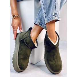 Botas de nieve con plataforma Solnis Verde 1