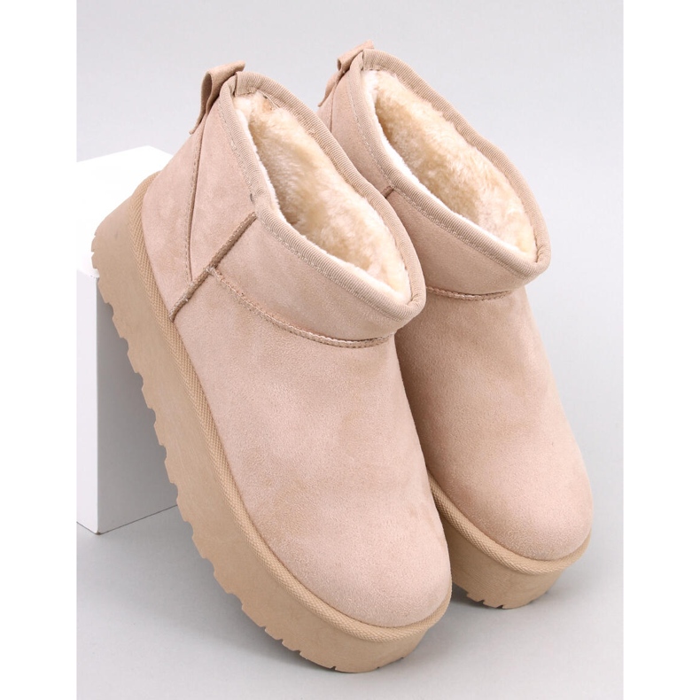 Botas de nieve con plataforma Solnis Beige 1