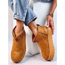Botas de nieve con plataforma de Solnis Camel marrón 5