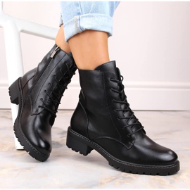 Botas de mujer Vinceza negras con adornos negro 1