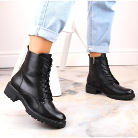 Botas de mujer Vinceza negras con adornos negro 2