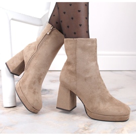 Botines de mujer ante beige Jezzi RMR2288-2 4