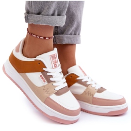 Zapatillas Deportivas Mujer Sneakers Big Star MM274355 Marrón y Rosa blanco 10