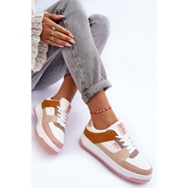 Zapatillas Deportivas Mujer Sneakers Big Star MM274355 Marrón y Rosa blanco 1