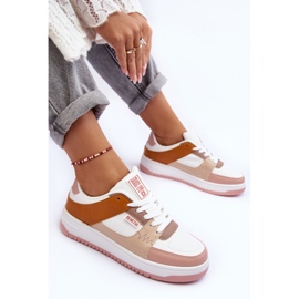 Zapatillas Deportivas Mujer Sneakers Big Star MM274355 Marrón y Rosa blanco 9