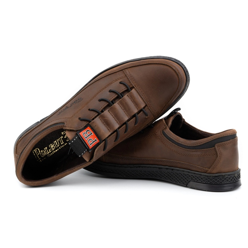 Polbut Zapato casual hombre piel K22 marrón oscuro 6