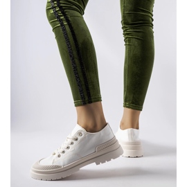Zapatillas de tela blancas de Nassar blanco 1