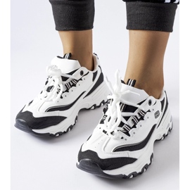 Zapatillas deportivas blancas y negras de Kouri blanco 1