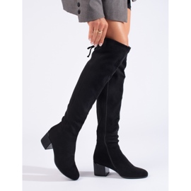 Goodin Botas elegantes con tacón decorativo. negro 1