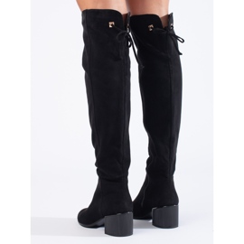 Goodin Botas elegantes con tacón decorativo. negro 2