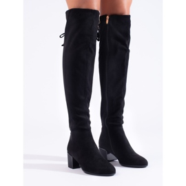 Goodin Botas elegantes con tacón decorativo. negro 3