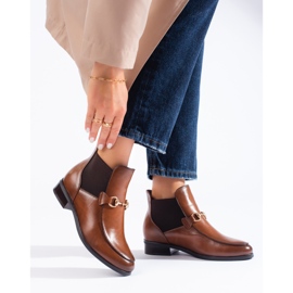Botas mujer tacón Jodhpur Vinceza marrón 2