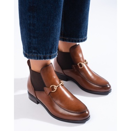 Botas mujer tacón Jodhpur Vinceza marrón 1