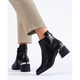 Botines Shelovet de mujer clásicos negros 3