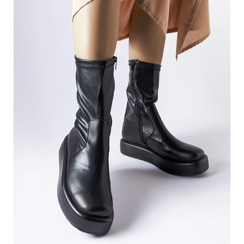Botines plataforma Shadid negros 1 Botines plataforma Shadid negros 1