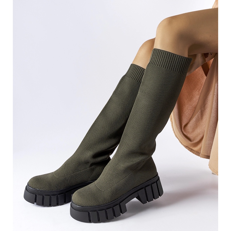 Botas verdes con parte superior flexible de Maroun 2