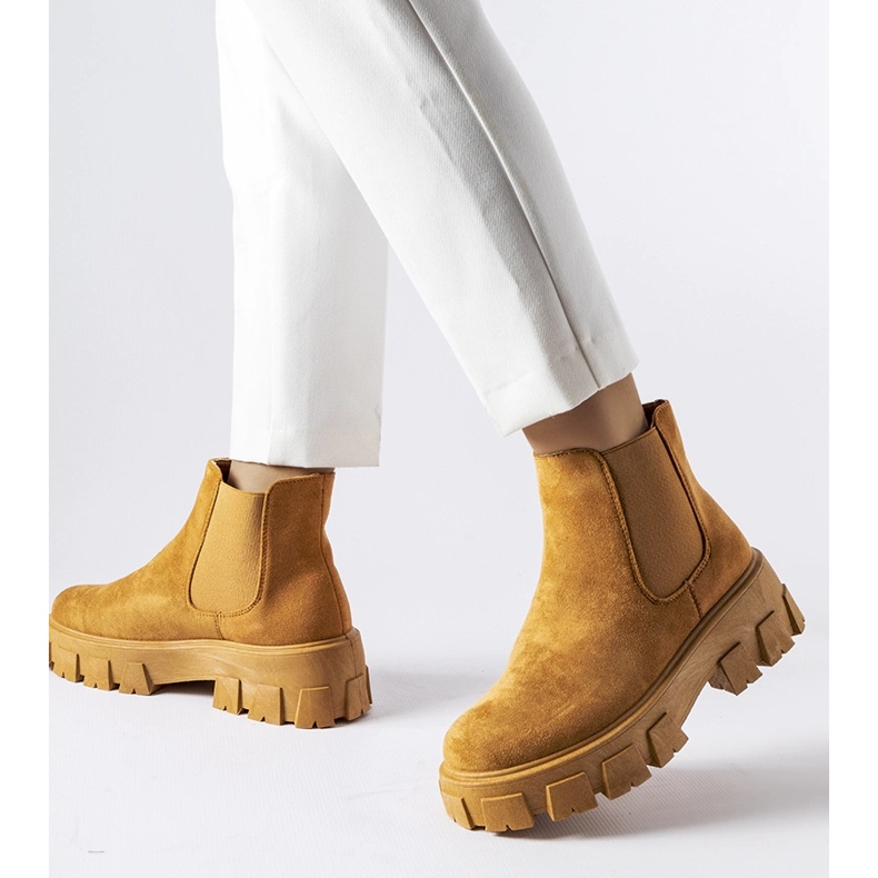 Botines de mujer marrón claro de Mooca 1