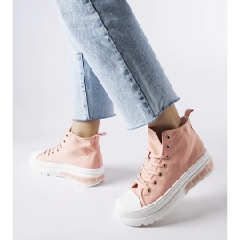 Zapatillas altas Quiet en rosa rosado 1