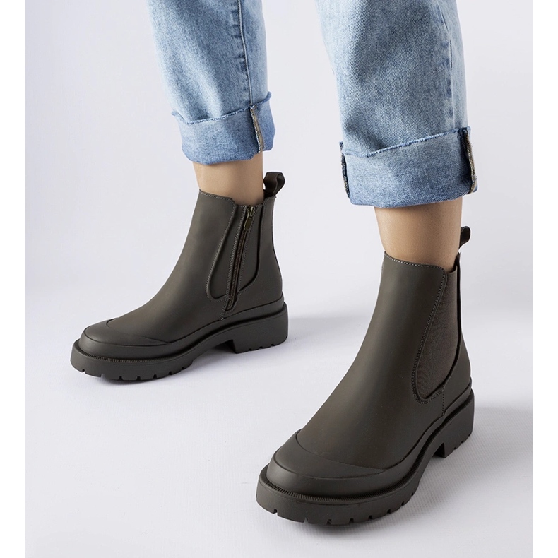 Botas verdes de mujer de Detis. 1 Botas verdes de mujer de Detis. 1