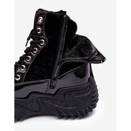 Botas aislantes sobre una plataforma enorme, Black Lanleh negro 5