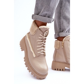 Botas Mujer Piel Beige Lemar Vergo 6