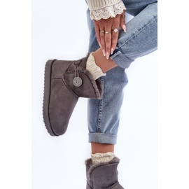 Botas De Nieve Mujer Aislante Con Adorno Gris Siriol 7