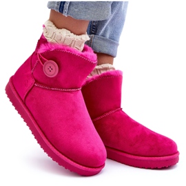 Botas De Nieve De Mujer Aislante Con Adorno Siriol Fucsia rosado 8