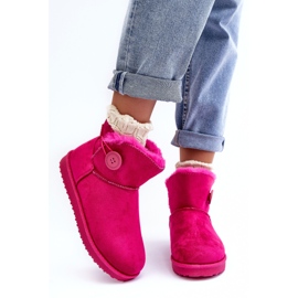 Botas De Nieve De Mujer Aislante Con Adorno Siriol Fucsia rosado 3