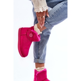 Botas De Nieve De Mujer Aislante Con Adorno Siriol Fucsia rosado 5