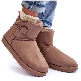Botas de nieve aislantes para mujer con decoración, beige oscuro Siriol 10