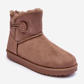 Botas de nieve aislantes para mujer con decoración, beige oscuro Siriol 2