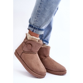 Botas de nieve aislantes para mujer con decoración, beige oscuro Siriol 3