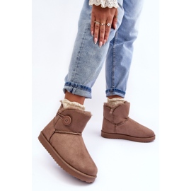 Botas de nieve aislantes para mujer con decoración, beige oscuro Siriol 5