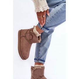 Botas de nieve aislantes para mujer con decoración, beige oscuro Siriol 6