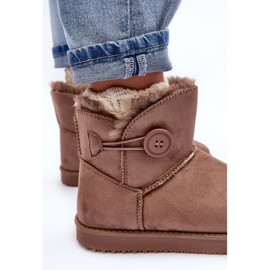 Botas de nieve aislantes para mujer con decoración, beige oscuro Siriol 8