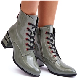 Botas Tacón Charol S.Barski MR870-49 Verde 9