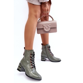 Botas Tacón Charol S.Barski MR870-49 Verde 5