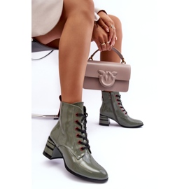 Botas Tacón Charol S.Barski MR870-49 Verde 7