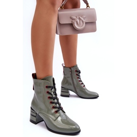 Botas Tacón Charol S.Barski MR870-49 Verde 6