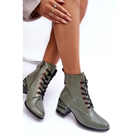Botas Tacón Charol S.Barski MR870-49 Verde 8