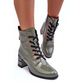 Botas Tacón Charol S.Barski MR870-49 Verde 4