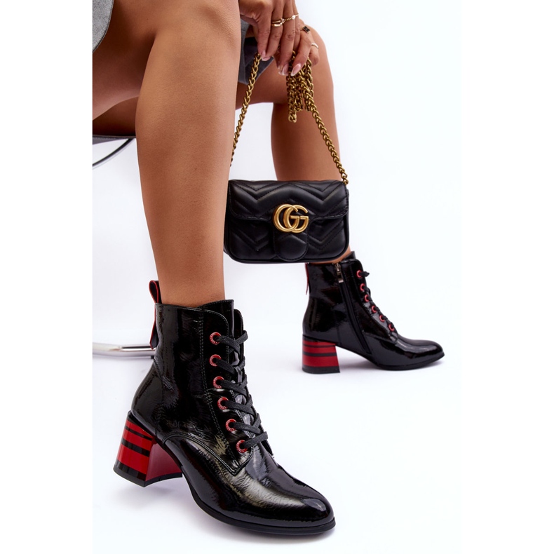 Botas Tacón Charol S.Barski MR870-49 Negro 2