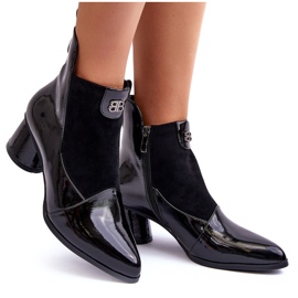 Botas Tacón Piel S.Barski MR870-96 Negro 9