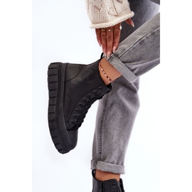 Zapatillas Deportivas De Piel Con Aislamiento Y Cremallera Big Star MM274625 Negro 8