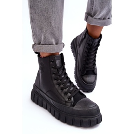 Zapatillas Deportivas De Piel Con Aislamiento Y Cremallera Big Star MM274625 Negro 10