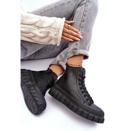 Zapatillas Deportivas De Piel Con Aislamiento Y Cremallera Big Star MM274625 Negro 2
