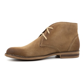 Kampol Botas de hombre, ante aislante 102KAM, beige 1 Kampol Botas de hombre, ante aislante 102KAM, beige 1