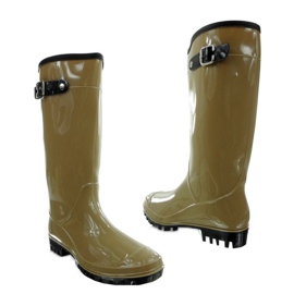 Botas de agua con hebilla 812-1 Beige 1
