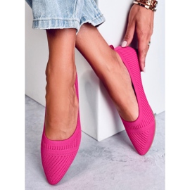 Bailarinas tejidas Kayla Fucsia rosado 4