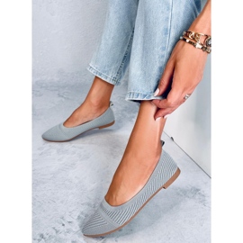 Bailarinas tejidas Kayla Grey gris 3